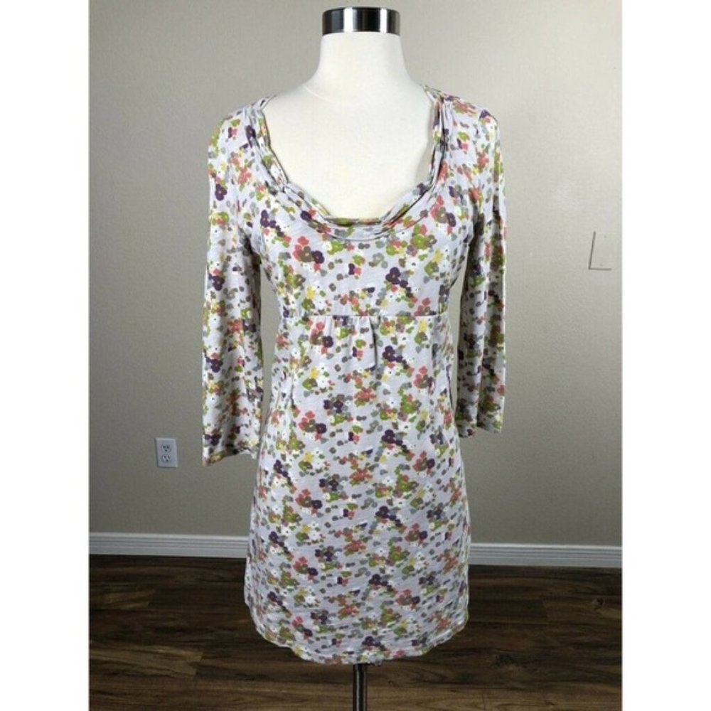 Boden Floral Printed Scoop Neck Sheath Dress